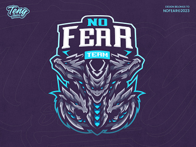 No Fear Hydra Logo - Client custom project character design esport logo mascot sport
