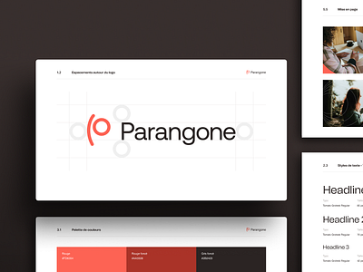 Parangone eco-friendly website - Logo & Identity charte graphique eco designed ecoconception identity logo red