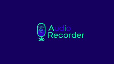 Audio Recorder icon branding graphic design logo ui