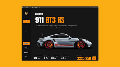 Porsche Modern UI branding design graphic design illustration logo ui ux vector web webstite