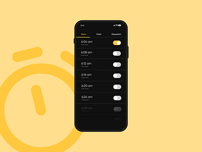 UI 90 DAYS CHALLENGE - WORK#23 app clock ios ui