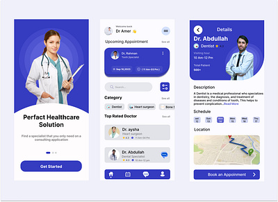 Doctor App Design Create By KarimApps 3d animation dr dr.app graphic design karimapps logo moble app ui uiux web design