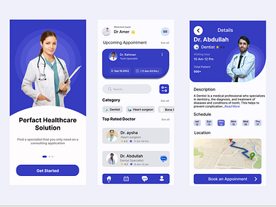 Doctor App Design Create By KarimApps 3d animation dr dr.app graphic design karimapps logo moble app ui uiux web design
