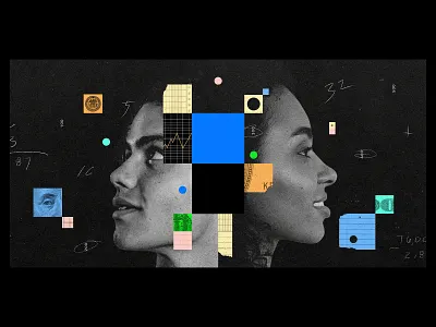 Financial Literacy analog collage finance geometry graph illustration money paper