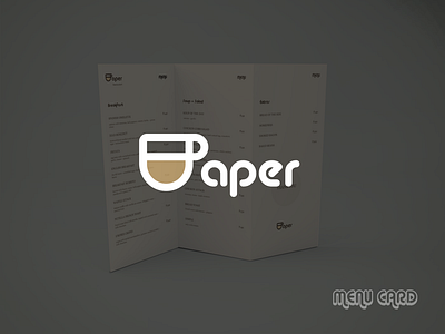 Paper Restaurant Menu - CODSOFT INTERNSHIP TASK 3 branding design graphic design illustration logo menu menucard restaurantmenu typography