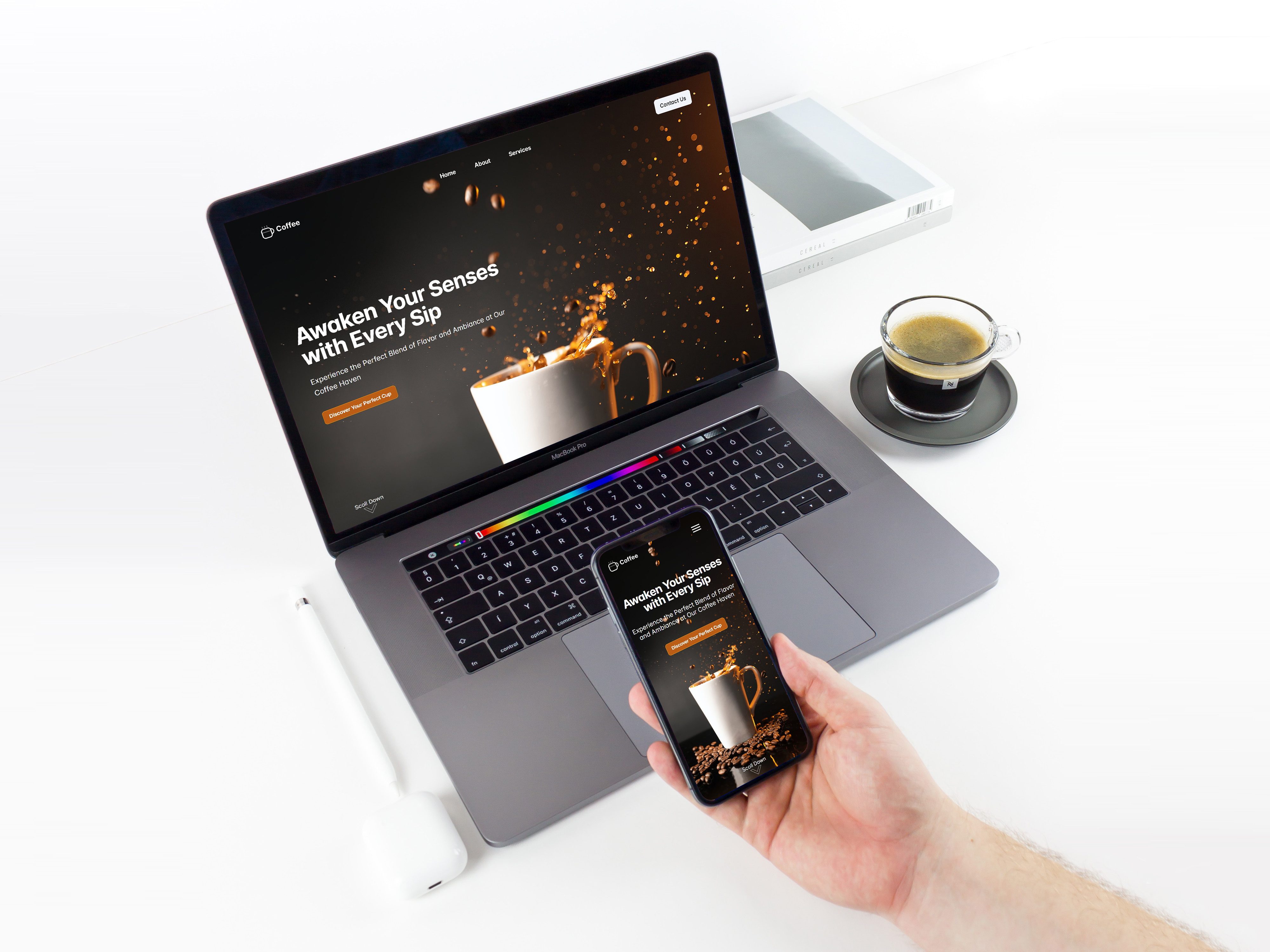 Steaming Hot Creativity: Coffee Shop Header Design cafe cafeculture coffeeaesthetics coffeeart coffeebranding coffeedesign coffeeheader coffeelovers coffeeshop creativedesign designinspiration digitaldesign dribbblecommunity dribbbleshot headerdesign uiux userexperience userinterface visualdesign webdesign