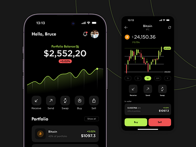 Crypto wallet app app crypto design graphic design mobile ui user interface ux wallet