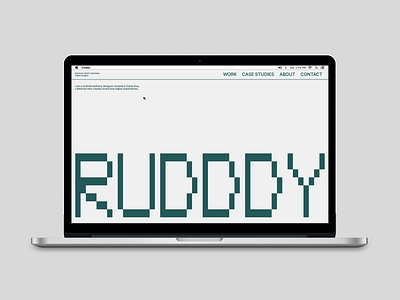 rudddy.com desktop digital deesigner portfolio ui ui design ux ux design