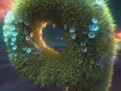 blooming Nine 3d 3d flowers animation branding cinema4d design illustration