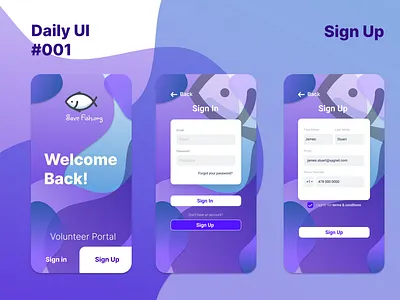 Daily UI #001 dailyui signin signup uidesigner uiux