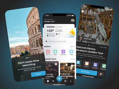 Travel mobile app | Design concept app design interface mobile app travel ui ux