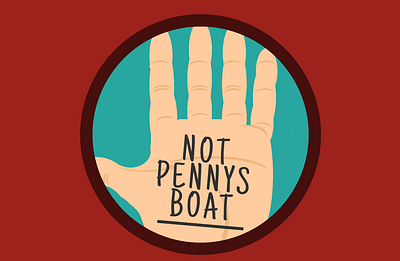 5. Not Penny's Boat - Single Div CSS Art (Divtober 2023) css cssart divtober illustration lost singlediv