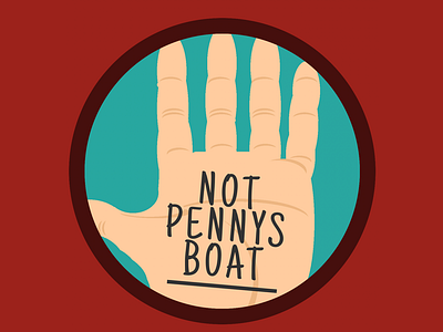 5. Not Penny's Boat - Single Div CSS Art (Divtober 2023) css cssart divtober illustration lost singlediv