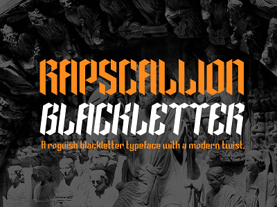 Rapscallion Blackletter typeface fontdesign
