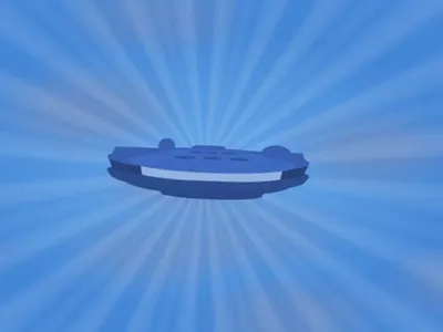 9. Lightspeed - Single Div CSS Art (Divtober 2023) aminated codepen css cssart design divtober lightspeed millennium falcon singlediv star wars starwars