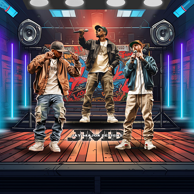 Rap Battle 1 battle canva design graphic design illustration neon rap rap battle