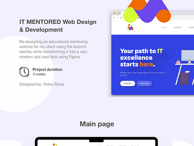 IT Mentored Web Design & Development education educational website it mentor it mentoring it website mentoring mentoring website ui ui design ui kit uiux web design website design website development