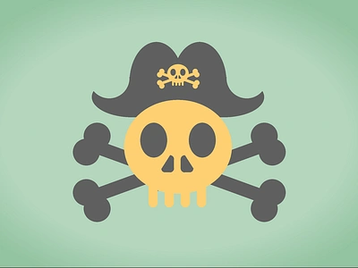 11. Hoist the Colors - Single Div CSS Art (Divtober 2023) bones coded codepen crossbones css cssart design divtober flag illustration logo pirates singlediv skull stock