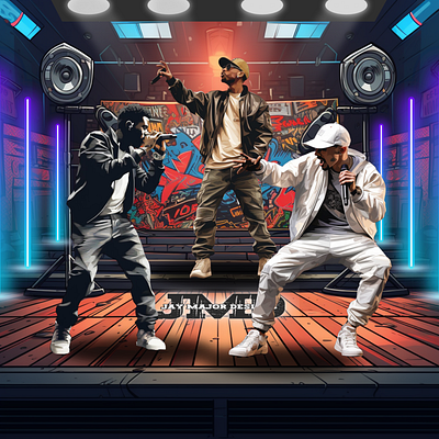 Rap Battle 4 canva design graphic design illustration