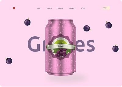 Figma Animation: Fruit Juice Page animation branding graphic design ui