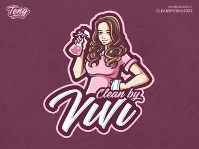 Cleanbyvivi ! custom project character design esport logo mascot sport
