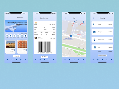 Airport Navigation App app design figmadesigns graphic design ui uiux ux