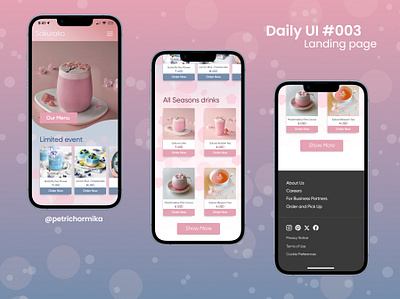 Daily UI #003 Landing page app daily ui design figma landing page ui