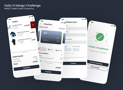 Daily UI Design Challenge | #002 Credit Card CheckOut creditcard designchallenge ui userinterface