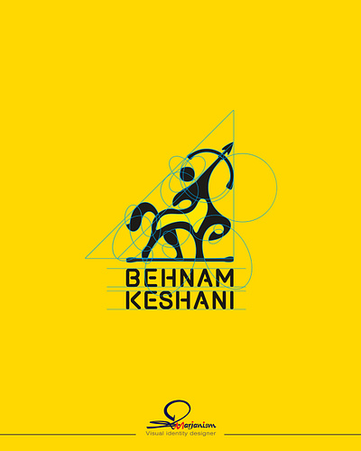 personal logo behnam keshani animation branding centaurus design digital marketing graphic design logo ui