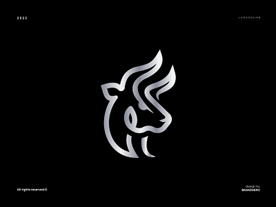 Bull Logo branding design graphic design logo vector