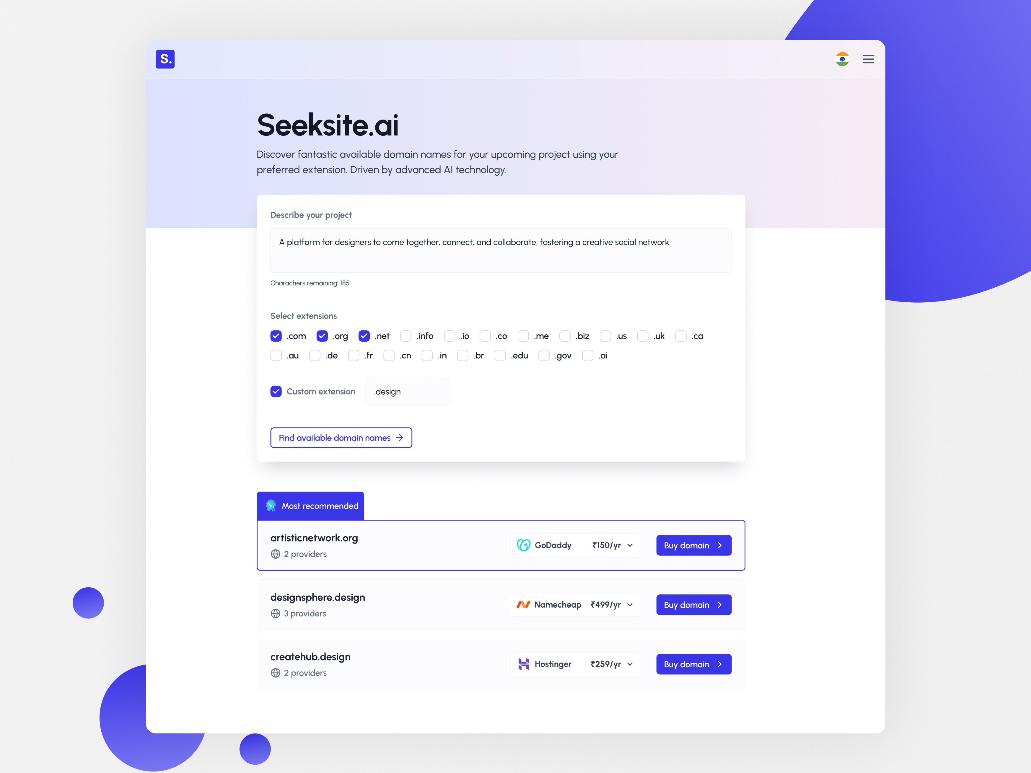 Gateway to Exceptional Domains - Web Design ai product design ui ux