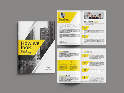 Brochure & Annual report for marketing agency abstract annual report annual report cover banner bifold branding brochure brochure cover brochure template business brochure company proposal flyer graphic design leaflet magazine marketing minimal modern poster trifold