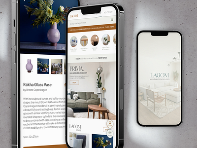 Lagom Interiors App - UI/UX app app design artwork design digital graphic mobile ui ux