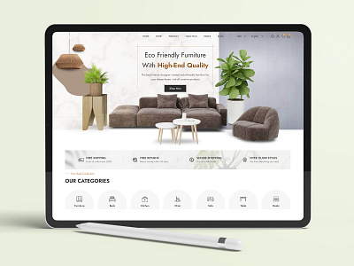 Furniture Store | E-commerce website design concept ecommerce website figma furniture design furniture website furniture website design interior design web design website design