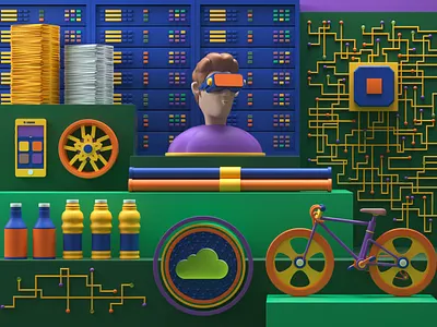 Forbes Asia - Illustration 3d 3dillustration artdirection balance colors design digitalart editorial illustration equlibrium forbes illustration illustrator modeling photoshop shapes