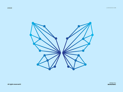 Butterfly Technology Logo branding design graphic design logo vector