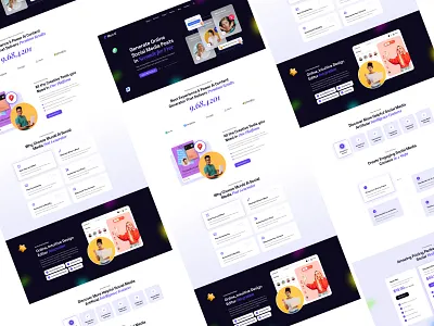 AI Writer & Copywriting Figma Template ai aiwriting artificialillentiligence copywriting creative landingpage trendy uidesign uxdesign website writing