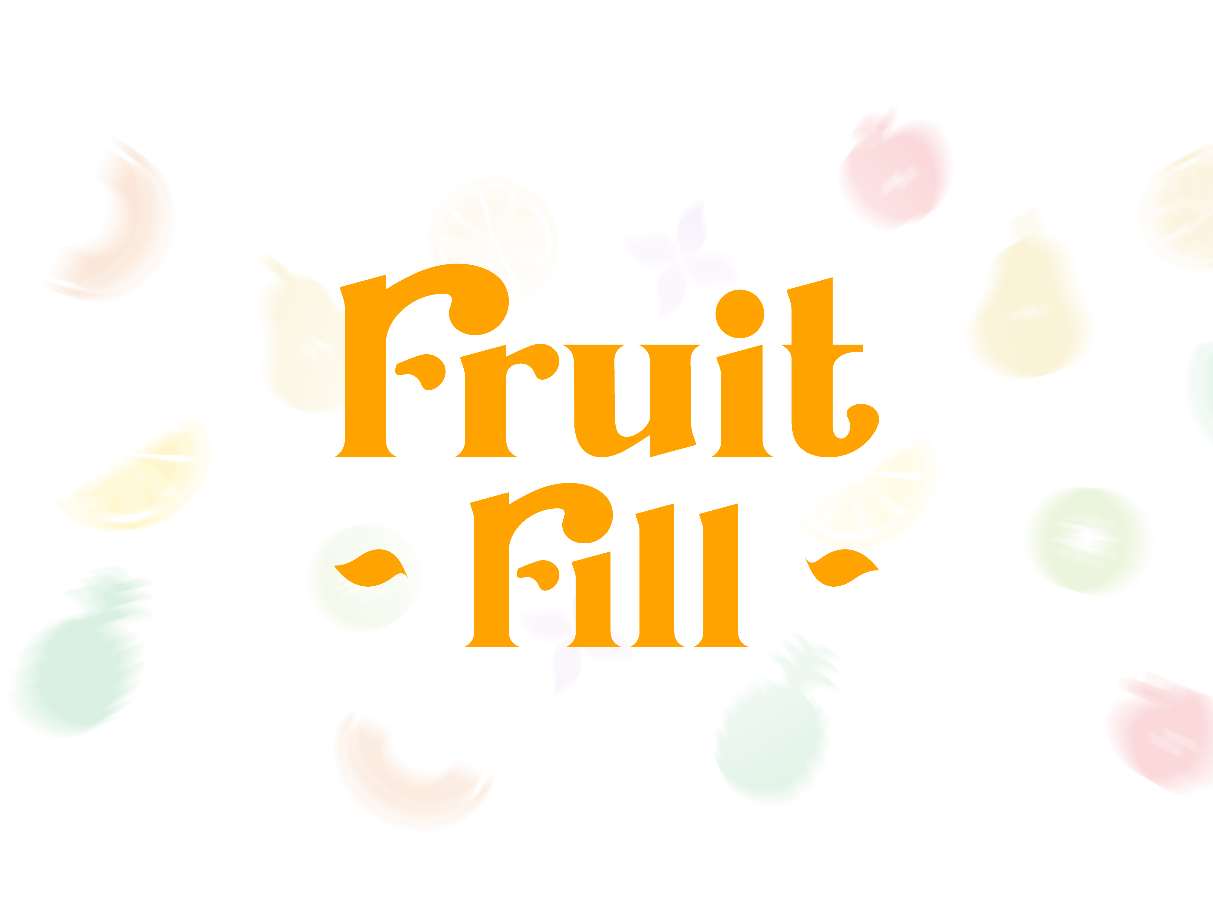 Fruit Fill - Logo Design, Brand Identity, Packaging brand brand identity branding design fanaan gfx food food logo fruit fruit logo graphic design illustration juice logo mockup orange package design packaging vector website wordmark