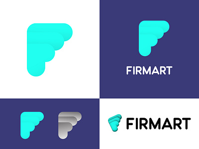 Letter " F " Firmart company logo abstract logo brand identity branding f letter logo identity letter f modern logo letter logo logo design logo designer logo expert minimal logo modern logo