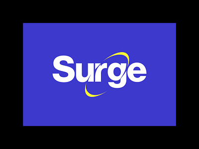 Surge EV Charging Logo blue bold brand branding charging design electric graphic design icon identity logo minimalist typography vehicle yellow