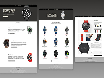 Time House - Watch E-commerce Website accessories e commerce figma home page design landing page design ui ui design uiux ux design watch web design web ui website website design website ui