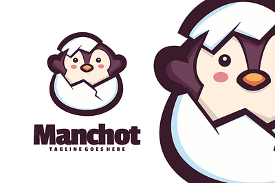 Manchot animal branding cute mascot design graphic design illustration logo ui vector