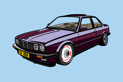 E30 Bruh auto bmw cars design e30 graphic graphic design illustration