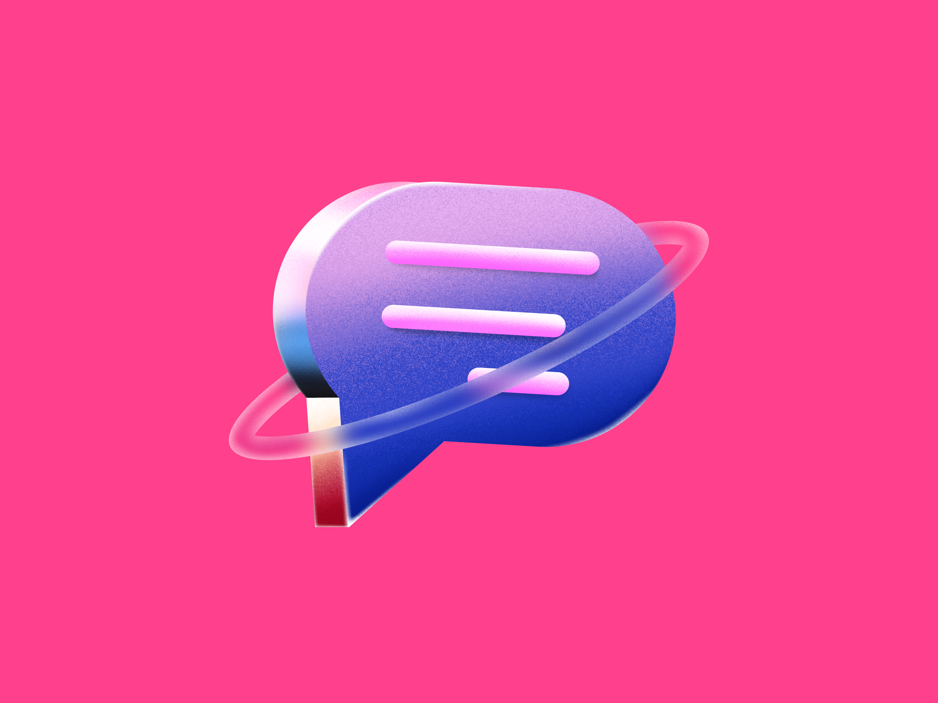 Wander 3d chat comment flat illustration illustration illustrator inktober inktober2023 message vectober vectober2023 wander