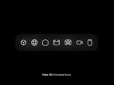 Fake 3D Animated Icons ✨ animated icons animatedicons icon iconpack motion