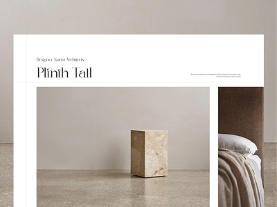 Plinth Tall by Norm Architects art direction branding design editorial furniture portfolio typography ui ux web