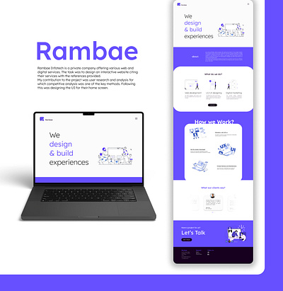 RAMBAE website re-design 2023 behance branding daiyui dribble ecommerce landingpage logo minimaldesign mobileui redesign testimonials ui uidesign uiux ux uxdesign websiteredesign