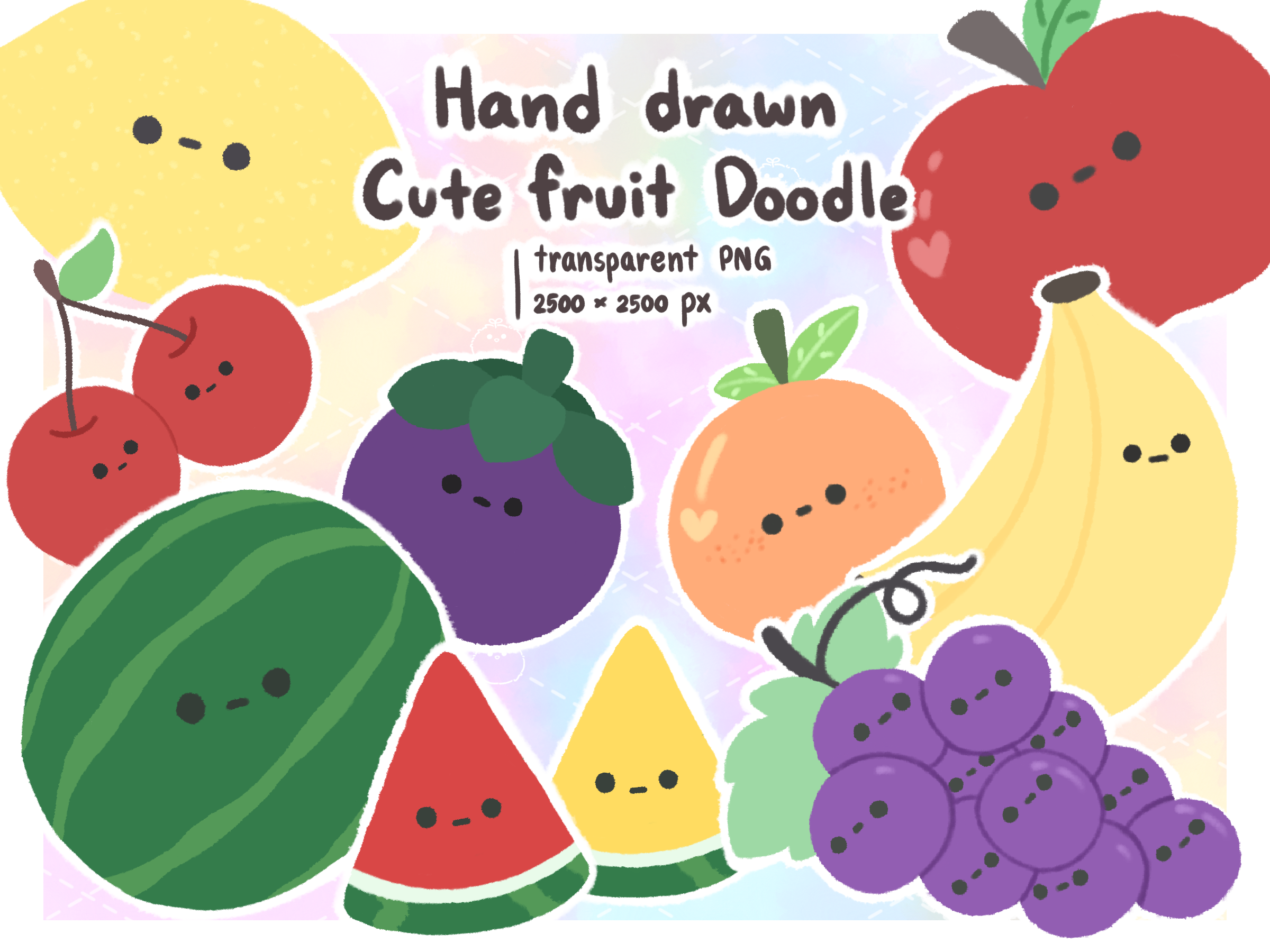 Cute fruit drawings for kids | Instagram