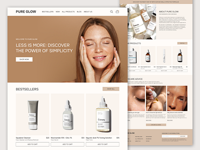 Cosmetic Store Design branding cosmetic graphic design shop ui ux website