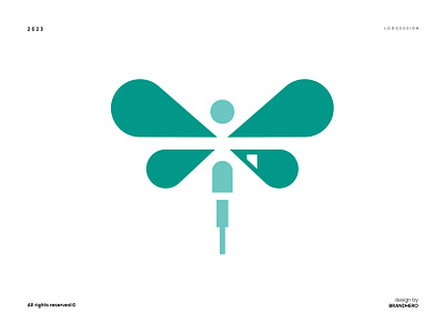Dragonfly Tech Logo branding design graphic design logo vector
